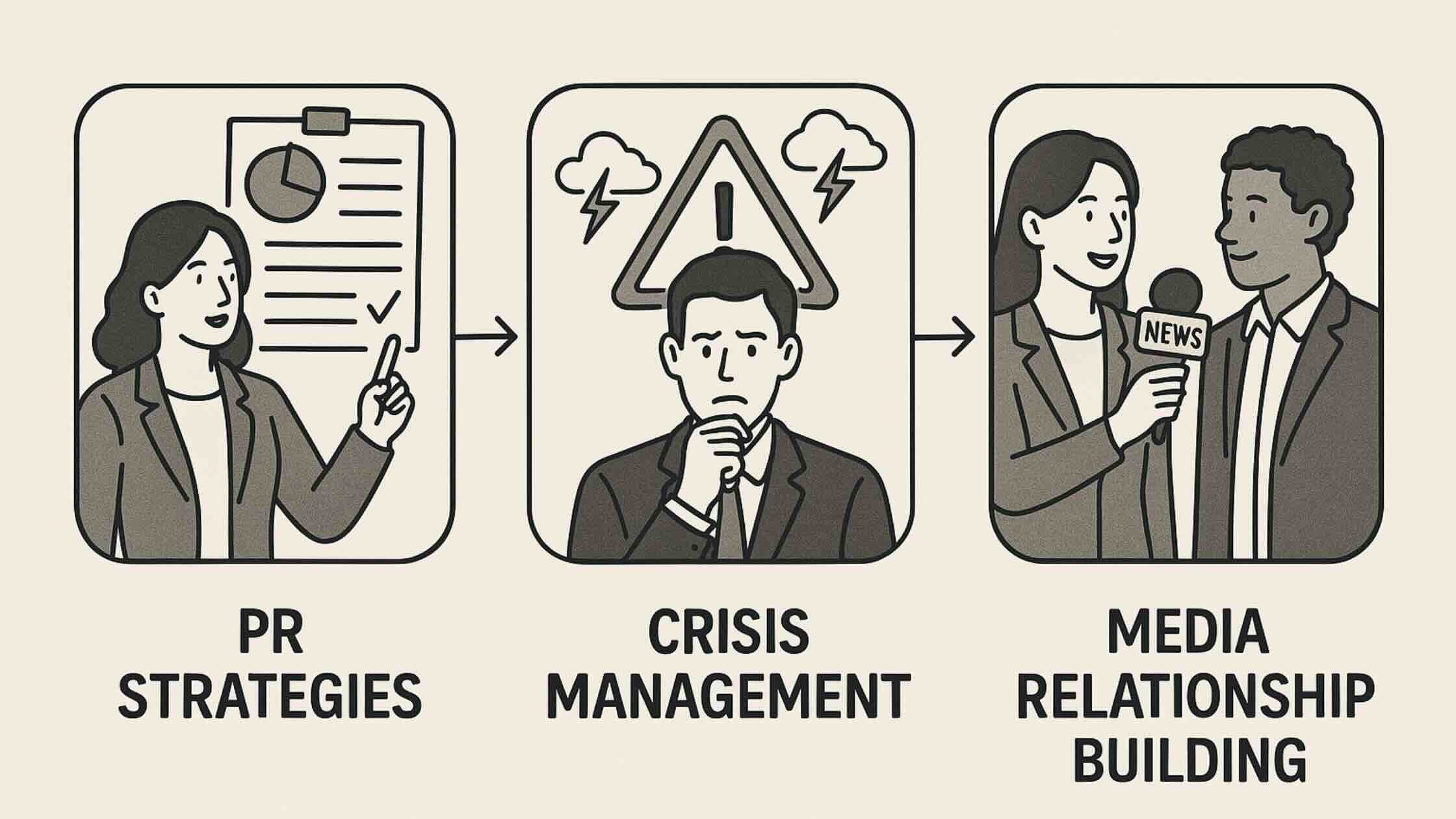 PR strategies, crisis management, and media relationship building, Heroes Media Group